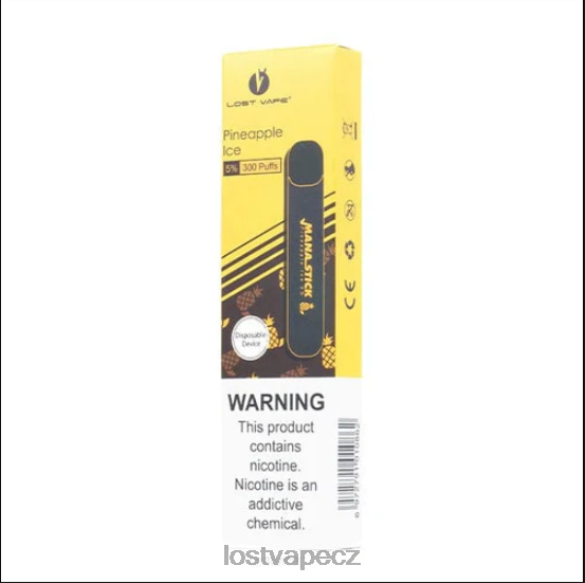 Lost Vape Mana hůl na jedno použití | 300 šluků | 1,2 ml ananasový led 5% HJZ28526 Lost Vape Pods Near Me