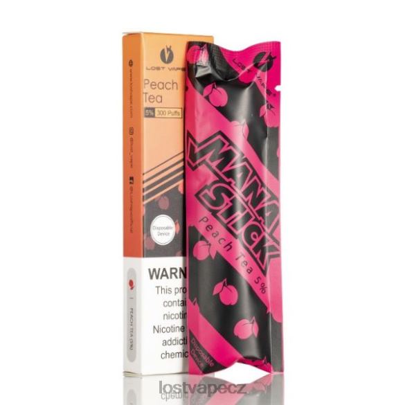 Lost Vape Mana hůl na jedno použití | 300 šluků | 1,2 ml broskvový čaj 5% HJZ28525 Lost Vape Price CZ