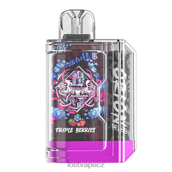 Lost Vape Orion bar na jedno použití | 7500 šluk | 18ml | 50 mg trojité bobule HJZ2865 Lost Vape Price CZ