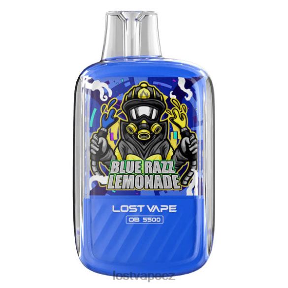 Lost Vape Orion ob5500 5500 vstřiků 14ml 50mg na jedno použití modrá razz limonáda HJZ282 Lost Vape Praha
