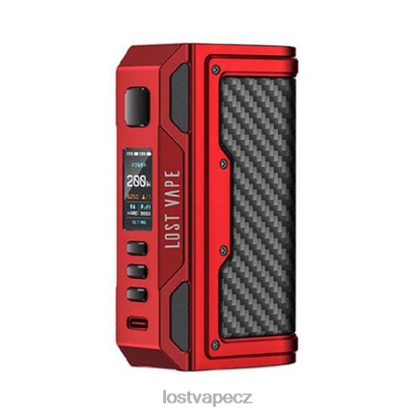 Lost Vape Thelema quest 200w mod matná červená/uhlíkové vlákno HJZ28178 Lost Vape Contact CZ