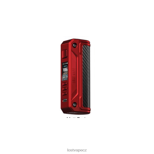 Lost Vape Thelema solo 100w mod matná červená/uhlíkové vlákno HJZ28253 Lost Vape Review Cz