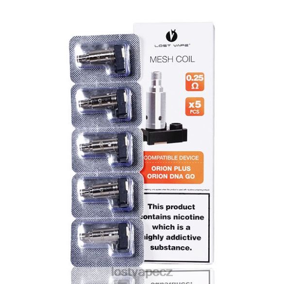 Lost Vape Orion plus náhradní cívky dna (5 balení) 0,25 ohmu HJZ2836 Lost Vape Pods Near Me