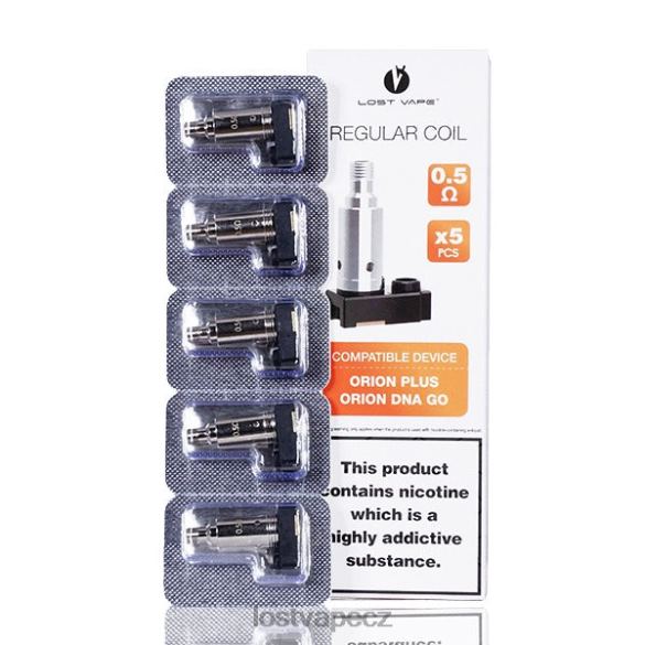 Lost Vape Orion plus náhradní cívky dna (5 balení) 0,5 ohmu HJZ28326 Lost Vape Pods Near Me