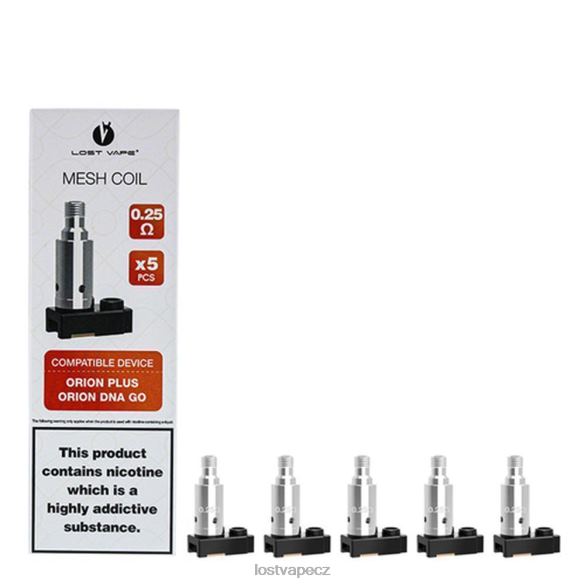 Lost Vape Orion plus náhradní cívky dna (5 balení) 0,5 ohmu HJZ28326 Lost Vape Pods Near Me