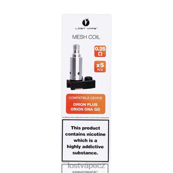 Lost Vape Orion plus náhradní cívky dna (5 balení) 0,5 ohmu HJZ28326 Lost Vape Pods Near Me