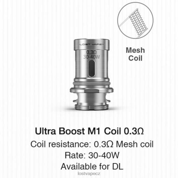 Lost Vape Ultra boost cívky (5-balení) m1 v2 0,3 ohmu HJZ28346 Lost Vape Pods Near Me