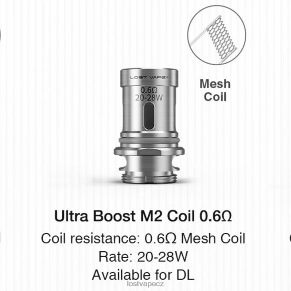 Lost Vape Ultra boost cívky (5-balení) m2 v2 0,6 ohmu HJZ28347 Lost Vape Customer Service
